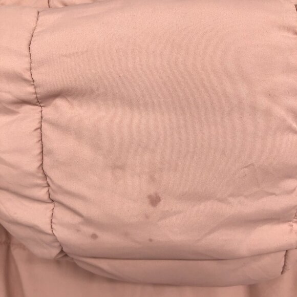 Pink and Navy Reversible  Puffer Parka Coat size ~L - Picture 8 of 16